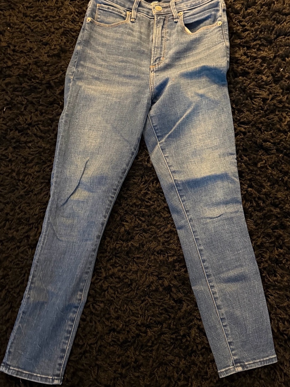 Abercrombie & Fitch Women's Light Blue Skinny Jeans